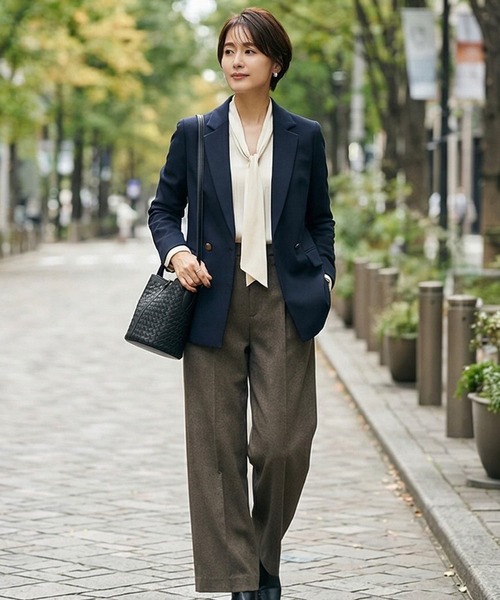 STYLE DELI(スタイルデリ)の「【DELI by】編み込みリアルレザーバケットバッグ(ショルダーバッグ・レディース・ブラック/ブラウン・FREE)」の10枚目の写真
