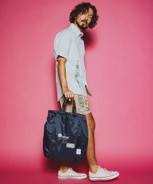 seventy seven（セブンティセブン）の「mhs2491-OX stripe S-S shirt(26S) 半袖シャツ(7726S320)（シャツ/ブラウス・メンズ・ベージュ/グリーン/ブラック・XL/L/M/S）」の14枚目の写真