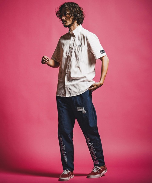 seventy seven（セブンティセブン）の「mhs2491-OX stripe S-S shirt(26S) 半袖シャツ(7726S320)（シャツ/ブラウス・メンズ・ベージュ/グリーン/ブラック・XL/L/M/S）」の19枚目の写真