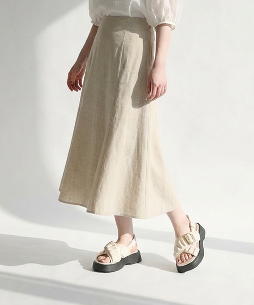 RiiiKa(リーカ)の「【RiiiKa/リーカ】シャーリングストラップサンダル(サンダル・レディース・キャメル/アイボリー/ブラック・S/M/L/LL)」の7枚目の写真