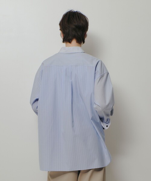 allureville（アルアバイル）の「クレイジーストライプシャツ（シャツ/ブラウス・レディース・ライトブルー/ピンク・2）」の14枚目の写真