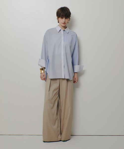 allureville（アルアバイル）の「クレイジーストライプシャツ（シャツ/ブラウス・レディース・ライトブルー/ピンク・2）」の15枚目の写真