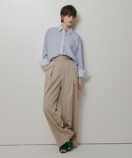 allureville（アルアバイル）の「クレイジーストライプシャツ（シャツ/ブラウス・レディース・ライトブルー/ピンク・2）」の16枚目の写真