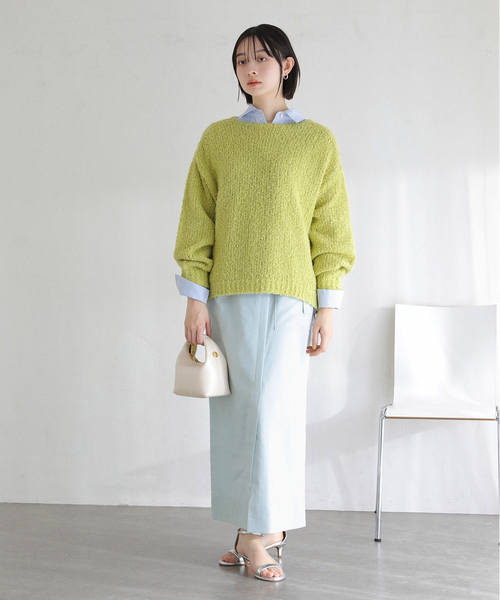 La TOTALITE(ラトータリテ)の「【洗える】リネン混タイトスカート(スカート・レディース・ブラック/アイボリー/スカイブルー・36/38)」の15枚目の写真