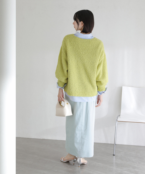 La TOTALITE(ラトータリテ)の「【洗える】リネン混タイトスカート(スカート・レディース・ブラック/アイボリー/スカイブルー・36/38)」の18枚目の写真