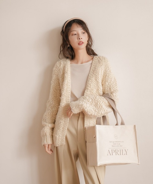 単品】キャンバスロゴトートバッグ（トートバッグ）｜APRILY