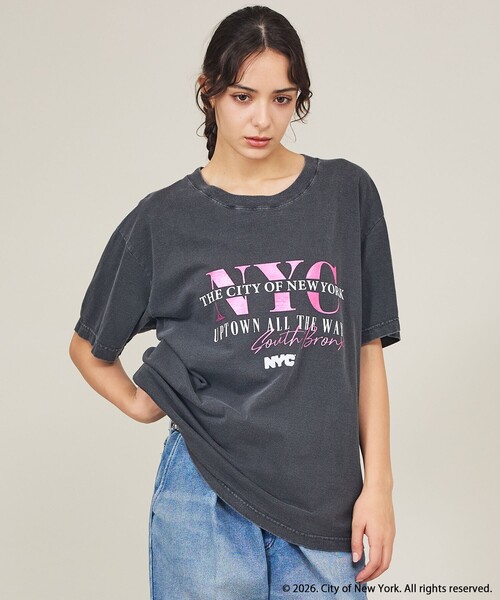 GOOD ROCK SPEED（グッドロックスピード）の「【GOOD ROCK SPEED / グッドロックスピード】NYC/ NewYork City/Tシャツ/ユニセックス（Tシャツ/カットソー・メンズ・ホワイト/ライトブルー/ブラック/ブラウン・XL/L/M）」の2枚目の写真