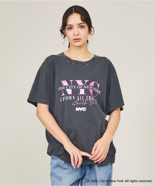 GOOD ROCK SPEED（グッドロックスピード）の「【GOOD ROCK SPEED / グッドロックスピード】NYC/ NewYork City/Tシャツ/ユニセックス（Tシャツ/カットソー・メンズ・ホワイト/ライトブルー/ブラック/ブラウン・XL/L/M）」の5枚目の写真