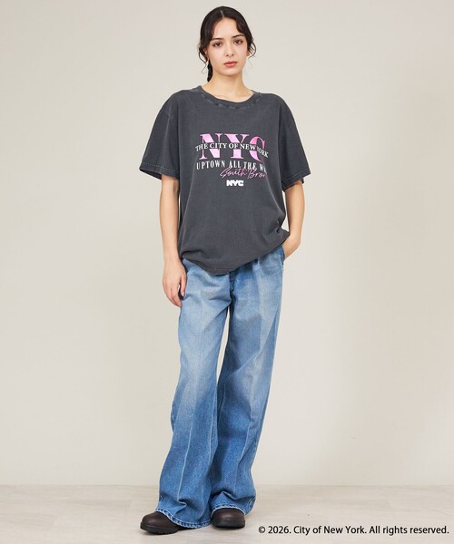 GOOD ROCK SPEED（グッドロックスピード）の「【GOOD ROCK SPEED / グッドロックスピード】NYC/ NewYork City/Tシャツ/ユニセックス（Tシャツ/カットソー・メンズ・ホワイト/ライトブルー/ブラック/ブラウン・XL/L/M）」の6枚目の写真
