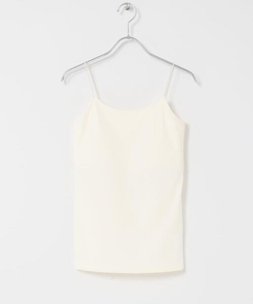 KBF（ケイビーエフ）の「スパゲティストラップカップ付きキャミ（キャミソール・レディース・アイボリー/チャコールグレー/カーキ・ONE）」の8枚目の写真