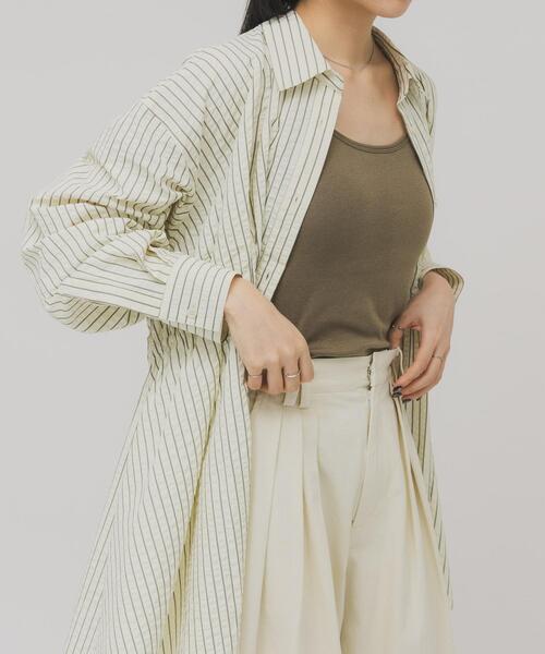 KBF（ケイビーエフ）の「スパゲティストラップカップ付きキャミ（キャミソール・レディース・アイボリー/チャコールグレー/カーキ・ONE）」の12枚目の写真