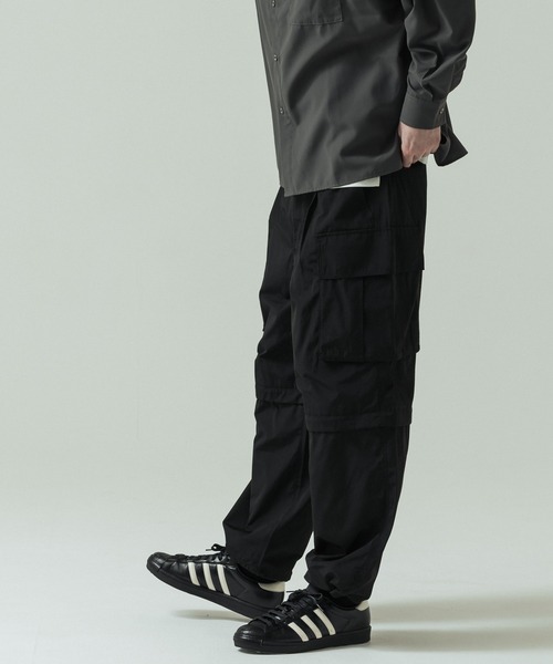 SLICK（スリック）の「【SLICK/スリック】T/C Weather Detachable Cargo Pants/TCウェザーデタッチャブルカーゴパンツ/2WAY（カーゴパンツ・メンズ・ブラック/オリーブ・1/3/2）」の5枚目の写真