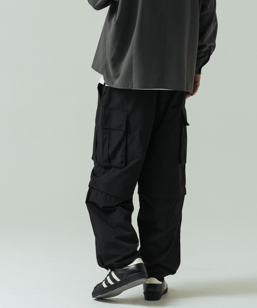 SLICK（スリック）の「【SLICK/スリック】T/C Weather Detachable Cargo Pants/TCウェザーデタッチャブルカーゴパンツ/2WAY（カーゴパンツ・メンズ・ブラック/オリーブ・1/3/2）」の7枚目の写真