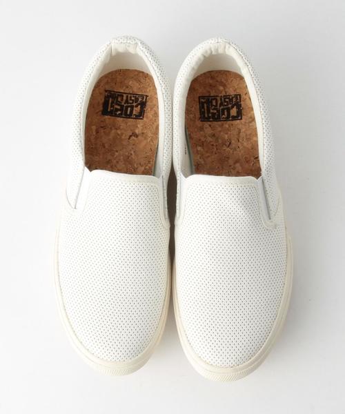 coen（コーエン）の「パンチングスニーカー（スニーカー・レディース・ブラック/ホワイト・LARGE/SMALL/MEDIUM）」の4枚目の写真