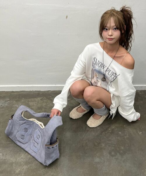 LARTIGENT(ラーティゼン)の「L20 89 GLOMMY HOBO BAG(DUSTY BROWN)(ショルダーバッグ・レディース・その他・FREE)」の5枚目の写真