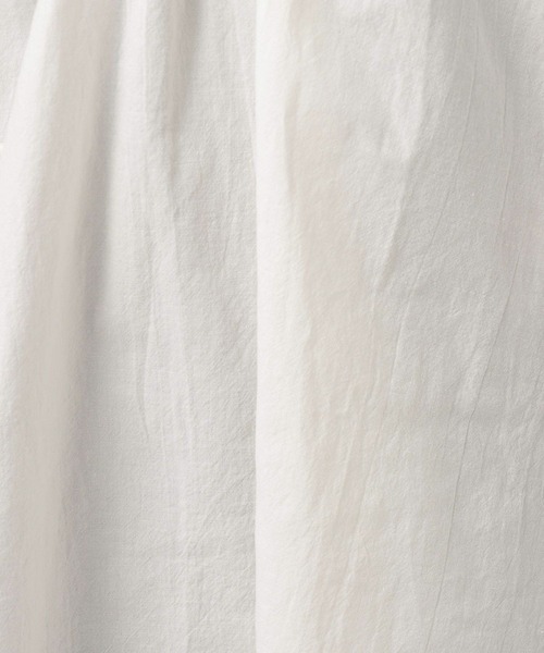 BAYFLOW（ベイフロー）の「スキッパーボイルブラウス（シャツ/ブラウス・レディース・ブラック/オフホワイト・FREE）」の4枚目の写真