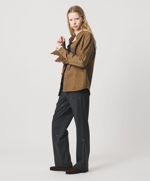 ATTISESSION(アティセッション)の「<ATTISESSION>ブラウン デニム シャツ(シャツ/ブラウス・レディース・ブラウン系・38/36)」の3枚目の写真