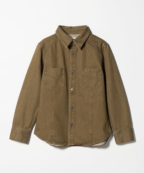 ATTISESSION(アティセッション)の「<ATTISESSION>ブラウン デニム シャツ(シャツ/ブラウス・レディース・ブラウン系・38/36)」の4枚目の写真