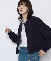 COMME CA Wardrobe | ポリエステルレーヨンスタジャン型ブルゾン(ブルゾン)