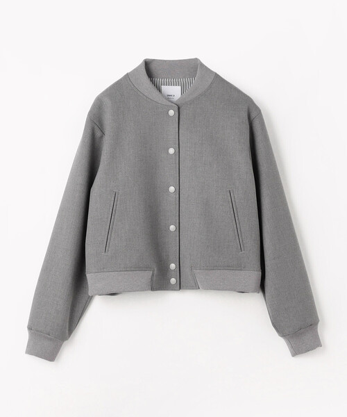 COMME CA Wardrobe（コムサワードローブ）の「ポリエステルレーヨンスタジャン型ブルゾン（ブルゾン・レディース・杢グレー/ネイビー・FREE）」の13枚目の写真