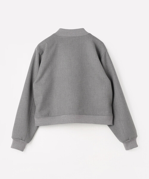 COMME CA Wardrobe（コムサワードローブ）の「ポリエステルレーヨンスタジャン型ブルゾン（ブルゾン・レディース・杢グレー/ネイビー・FREE）」の15枚目の写真