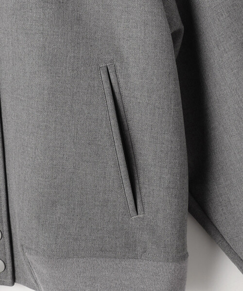 COMME CA Wardrobe（コムサワードローブ）の「ポリエステルレーヨンスタジャン型ブルゾン（ブルゾン・レディース・杢グレー/ネイビー・FREE）」の18枚目の写真