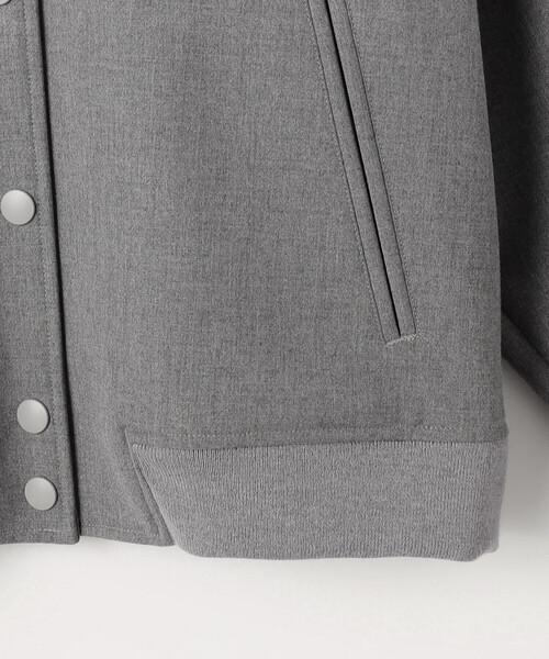 COMME CA Wardrobe（コムサワードローブ）の「ポリエステルレーヨンスタジャン型ブルゾン（ブルゾン・レディース・杢グレー/ネイビー・FREE）」の19枚目の写真