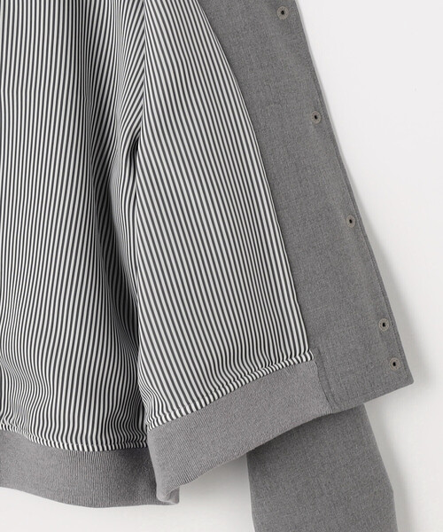 COMME CA Wardrobe（コムサワードローブ）の「ポリエステルレーヨンスタジャン型ブルゾン（ブルゾン・レディース・杢グレー/ネイビー・FREE）」の20枚目の写真