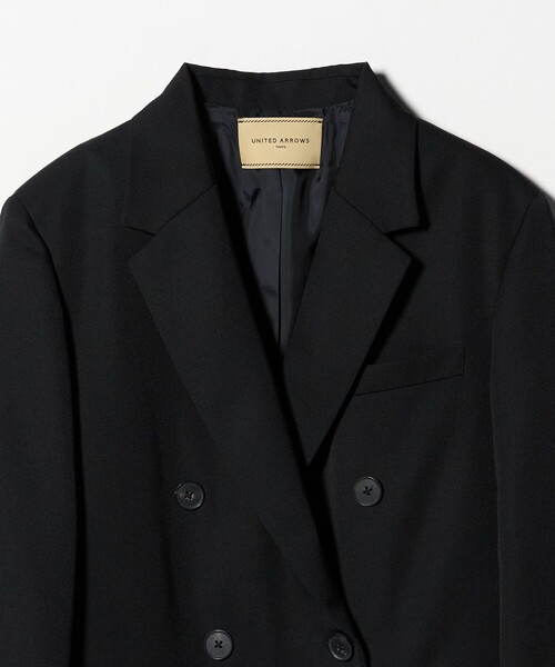 UNITED ARROWS（ユナイテッドアローズ）の「ギャバジン ジャケット（テーラードジャケット・レディース・ブラック・38/36）」の3枚目の写真