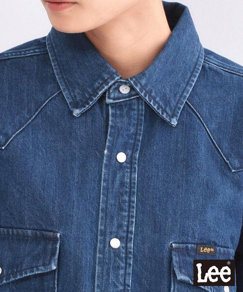 OPAQUE.CLIP（オペークドットクリップ）の「【Lee別注】ウエスタンシャツデニムジャケット【洗濯機OK】（デニムジャケット・レディース・ブルー系その他/ネイビー・99）」の14枚目の写真