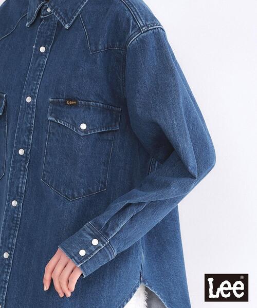 OPAQUE.CLIP（オペークドットクリップ）の「【Lee別注】ウエスタンシャツデニムジャケット【洗濯機OK】（デニムジャケット・レディース・ブルー系その他/ネイビー・99）」の16枚目の写真