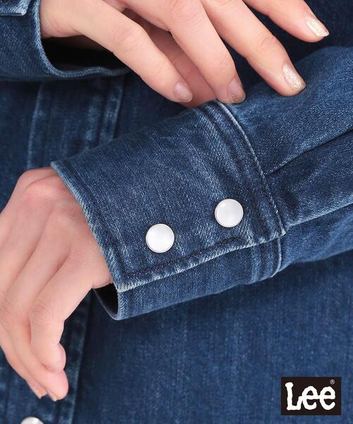 OPAQUE.CLIP（オペークドットクリップ）の「【Lee別注】ウエスタンシャツデニムジャケット【洗濯機OK】（デニムジャケット・レディース・ブルー系その他/ネイビー・99）」の17枚目の写真