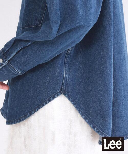 OPAQUE.CLIP（オペークドットクリップ）の「【Lee別注】ウエスタンシャツデニムジャケット【洗濯機OK】（デニムジャケット・レディース・ブルー系その他/ネイビー・99）」の18枚目の写真