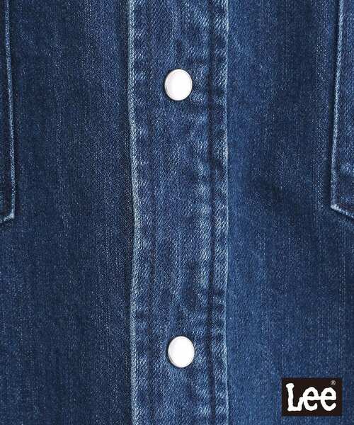 OPAQUE.CLIP（オペークドットクリップ）の「【Lee別注】ウエスタンシャツデニムジャケット【洗濯機OK】（デニムジャケット・レディース・ブルー系その他/ネイビー・99）」の20枚目の写真
