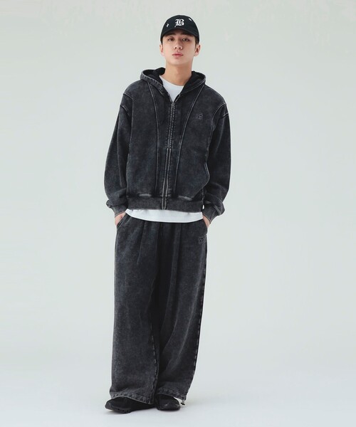 BEAMS HEART(ビームスハート)の「【7/9値下げ】スノー ウォッシュ ワイド スウェット パンツ(スウェットパンツ・メンズ・ブラック/ベージュ・SMALL/MEDIUM/LARGE)」の10枚目の写真