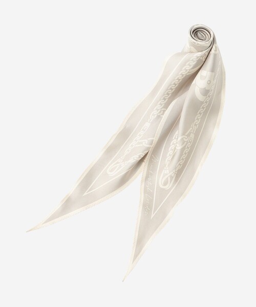 MACKINTOSH LONDON（マッキントッシュ ロンドン）の「【eclat5月号掲載】【Diamond Shape Scarf/ダイヤモンドシェイプスカーフ】ハーネスモチーフダイヤモンドシェイプスカーフ（バンダナ/スカーフ・レディース・ネイビー/ピンク/グレー系その他・FREE）」の2枚目の写真