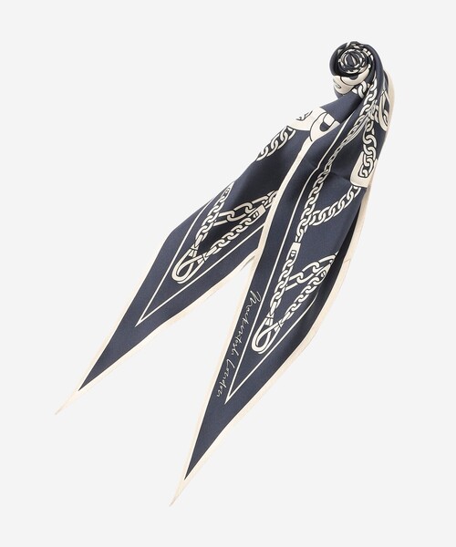 MACKINTOSH LONDON（マッキントッシュ ロンドン）の「【eclat5月号掲載】【Diamond Shape Scarf/ダイヤモンドシェイプスカーフ】ハーネスモチーフダイヤモンドシェイプスカーフ（バンダナ/スカーフ・レディース・ネイビー/ピンク/グレー系その他・FREE）」の3枚目の写真