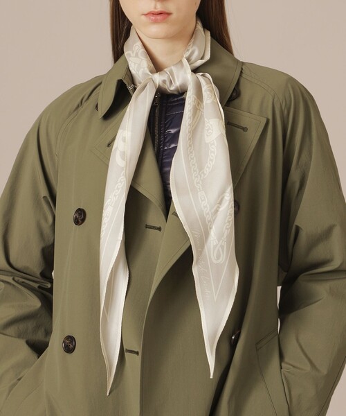 MACKINTOSH LONDON（マッキントッシュ ロンドン）の「【eclat5月号掲載】【Diamond Shape Scarf/ダイヤモンドシェイプスカーフ】ハーネスモチーフダイヤモンドシェイプスカーフ（バンダナ/スカーフ・レディース・ネイビー/ピンク/グレー系その他・FREE）」の4枚目の写真