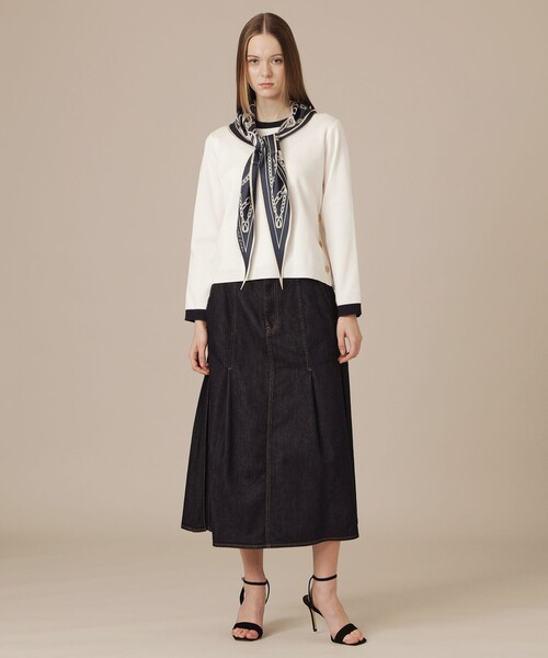 MACKINTOSH LONDON（マッキントッシュ ロンドン）の「【eclat5月号掲載】【Diamond Shape Scarf/ダイヤモンドシェイプスカーフ】ハーネスモチーフダイヤモンドシェイプスカーフ（バンダナ/スカーフ・レディース・ネイビー/ピンク/グレー系その他・FREE）」の9枚目の写真