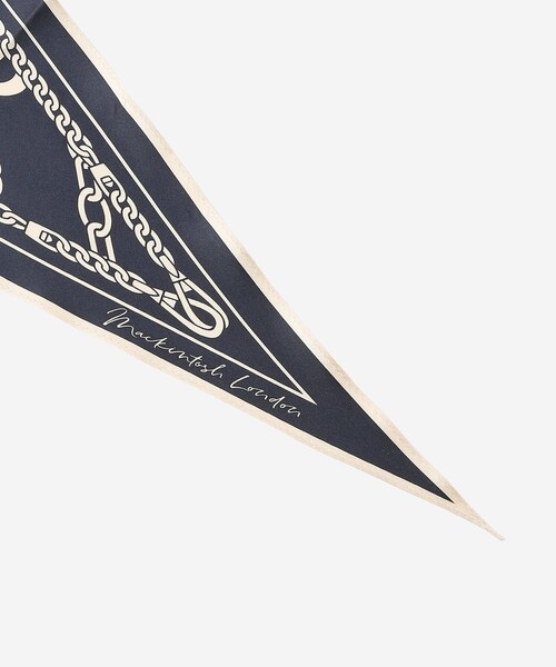 MACKINTOSH LONDON（マッキントッシュ ロンドン）の「【eclat5月号掲載】【Diamond Shape Scarf/ダイヤモンドシェイプスカーフ】ハーネスモチーフダイヤモンドシェイプスカーフ（バンダナ/スカーフ・レディース・ネイビー/ピンク/グレー系その他・FREE）」の11枚目の写真