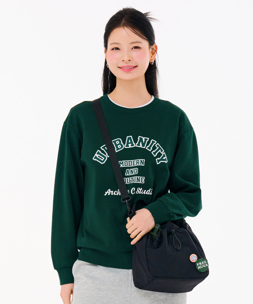 CHASECULT（チェイスカルト）の「共用レタリンググラフィックスウェットシャツ-FARU5112B0C（スウェット・メンズ・グリーン・90/100/110/95/105）」の4枚目の写真