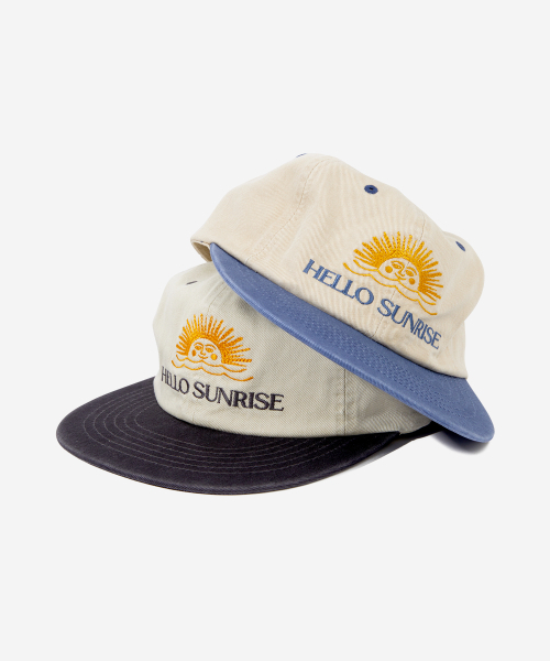 HELLO SUNRISE（ハローサンライズ）の「Two Tone Washed OG Logo 6Panel Cap_Beige & Vintage Blue（キャップ・レディース・その他・FREE）」の5枚目の写真