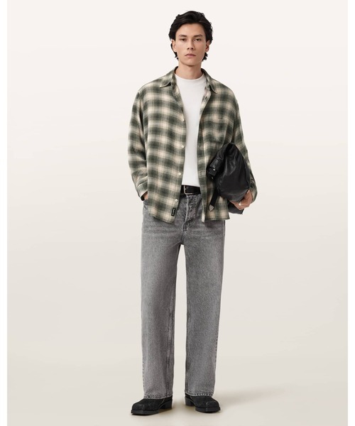 ALLSAINTS(オールセインツ)の「LUMY OVERSIZED CHECK SHIRT | LUMY オーバーサイズ チェック シャツ(シャツ/ブラウス・メンズ・グリーン系その他・XS/L/S/M)」の3枚目の写真