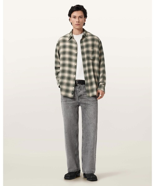 ALLSAINTS(オールセインツ)の「LUMY OVERSIZED CHECK SHIRT | LUMY オーバーサイズ チェック シャツ(シャツ/ブラウス・メンズ・グリーン系その他・XS/L/S/M)」の5枚目の写真