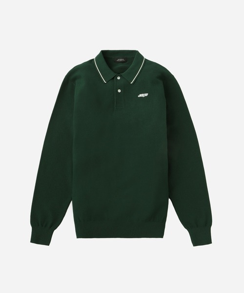 Saturdays Golf(サタデーズゴルフ)の「LS Knit Polo(ポロシャツ・メンズ・グリーン/キナリ/ブラック・XL/S/M/L)」の3枚目の写真