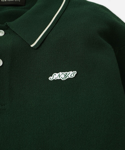 Saturdays Golf(サタデーズゴルフ)の「LS Knit Polo(ポロシャツ・メンズ・グリーン/キナリ/ブラック・XL/S/M/L)」の6枚目の写真