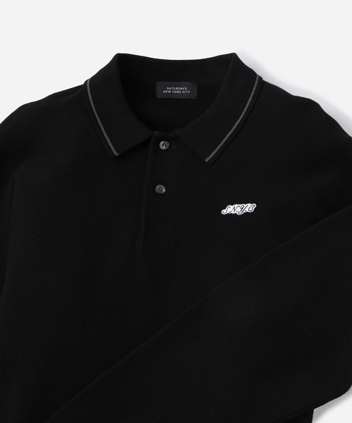 Saturdays Golf(サタデーズゴルフ)の「LS Knit Polo(ポロシャツ・メンズ・グリーン/キナリ/ブラック・XL/S/M/L)」の20枚目の写真