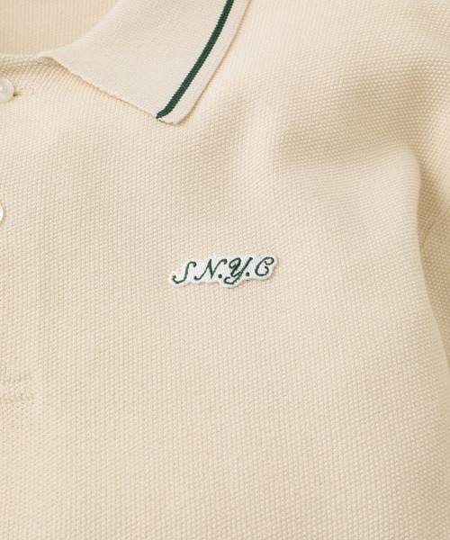 Saturdays Golf(サタデーズゴルフ)の「LS Knit Polo(ポロシャツ・メンズ・グリーン/キナリ/ブラック・XL/S/M/L)」の5枚目の写真
