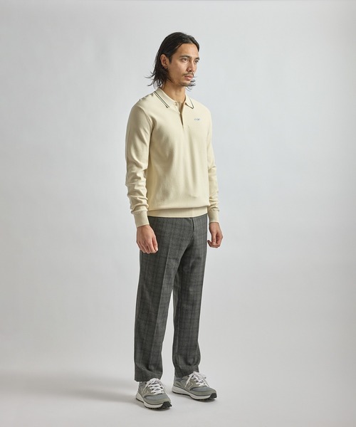 Saturdays Golf(サタデーズゴルフ)の「LS Knit Polo(ポロシャツ・メンズ・グリーン/キナリ/ブラック・XL/S/M/L)」の15枚目の写真