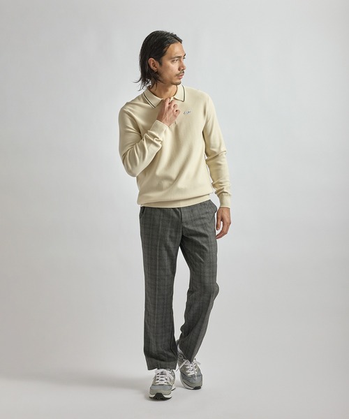Saturdays Golf(サタデーズゴルフ)の「LS Knit Polo(ポロシャツ・メンズ・グリーン/キナリ/ブラック・XL/S/M/L)」の19枚目の写真